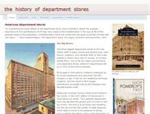 Tablet Screenshot of departmentstorehistory.net